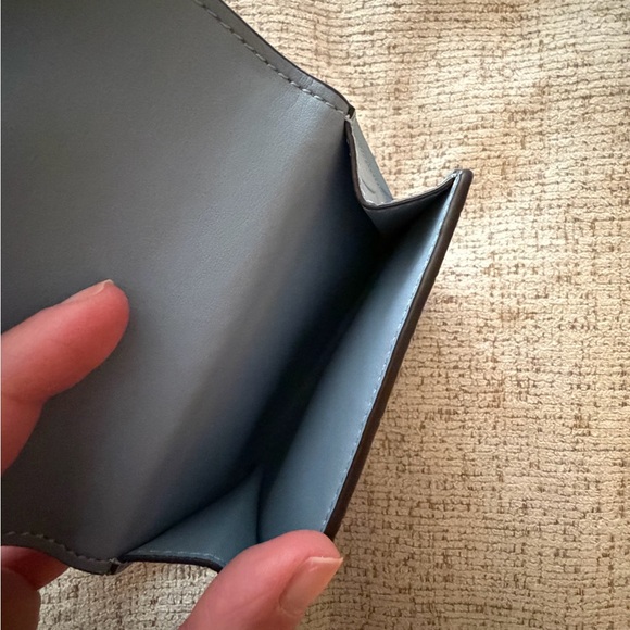 Coach Blue Croc Embossed Wallet - Picture 4 of 6